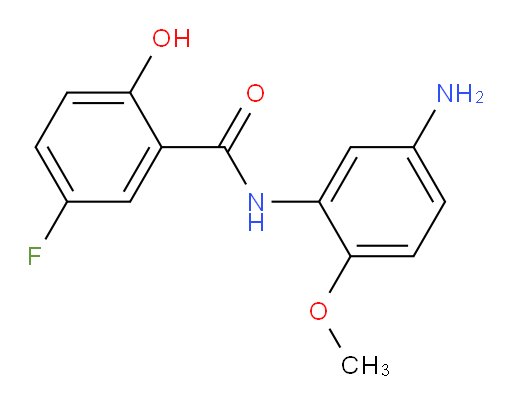 N-(5-amino-2-methoxyphenyl)-5-fluoro-2-hydroxybenzamide