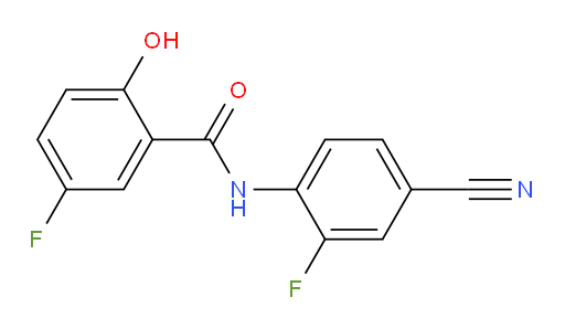 N-(4-cyano-2-fluorophenyl)-5-fluoro-2-hydroxybenzamide