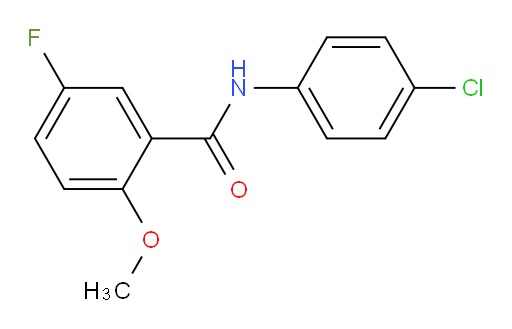 N-(4-chlorophenyl)-5-fluoro-2-methoxybenzamide