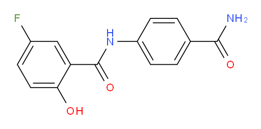 N-(4-carbamoylphenyl)-5-fluoro-2-hydroxybenzamide