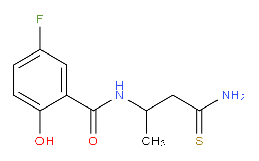 N-(4-amino-4-thioxobutan-2-yl)-5-fluoro-2-hydroxybenzamide