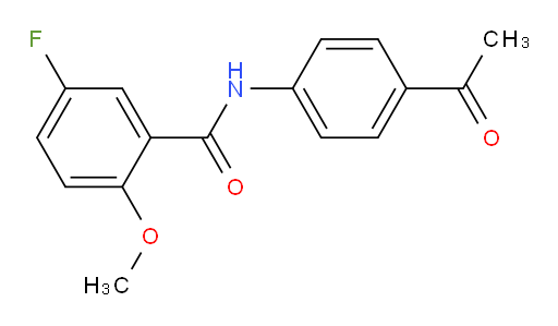 N-(4-acetylphenyl)-5-fluoro-2-methoxybenzamide