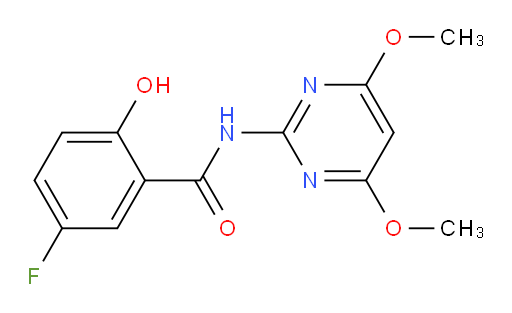 N-(4,6-dimethoxypyrimidin-2-yl)-5-fluoro-2-hydroxybenzamide