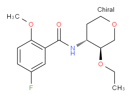 N-((3S,4R)-3-ethoxytetrahydro-2H-pyran-4-yl)-5-fluoro-2-methoxybenzamide
