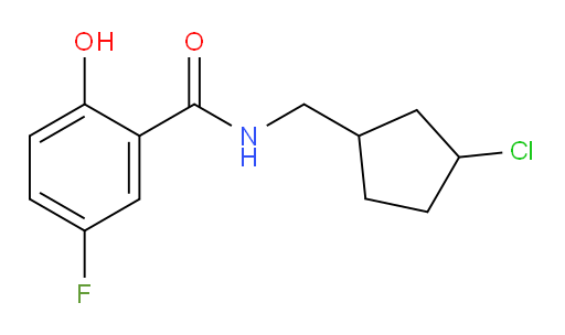 N-((3-chlorocyclopentyl)methyl)-5-fluoro-2-hydroxybenzamide