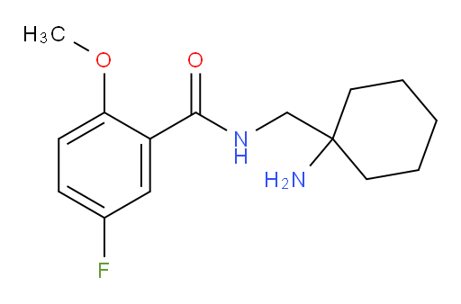 N-((1-aminocyclohexyl)methyl)-5-fluoro-2-methoxybenzamide
