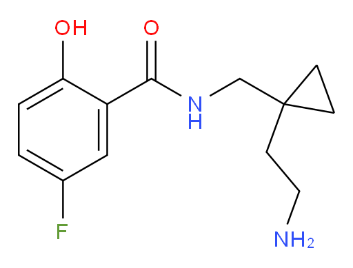 N-((1-(2-aminoethyl)cyclopropyl)methyl)-5-fluoro-2-hydroxybenzamide