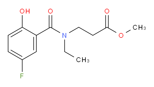 methyl 3-(N-ethyl-5-fluoro-2-hydroxybenzamido)propanoate