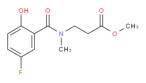 methyl 3-(5-fluoro-2-hydroxy-N-methylbenzamido)propanoate