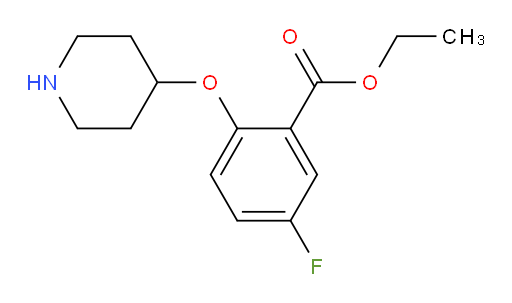 ethyl 5-fluoro-2-(piperidin-4-yloxy)benzoate