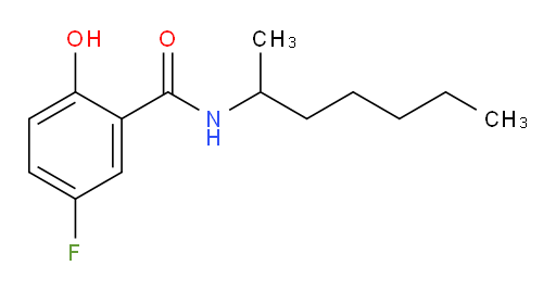 5-fluoro-N-(heptan-2-yl)-2-hydroxybenzamide