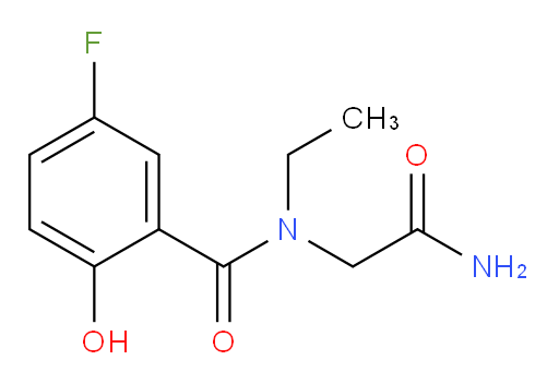 N-(2-amino-2-oxoethyl)-N-ethyl-5-fluoro-2-hydroxybenzamide