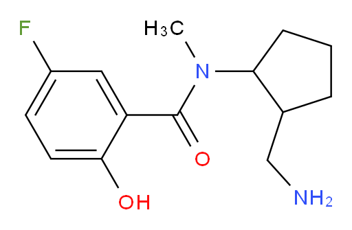 N-(2-(aminomethyl)cyclopentyl)-5-fluoro-2-hydroxy-N-methylbenzamide
