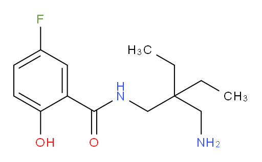 N-(2-(aminomethyl)-2-ethylbutyl)-5-fluoro-2-hydroxybenzamide