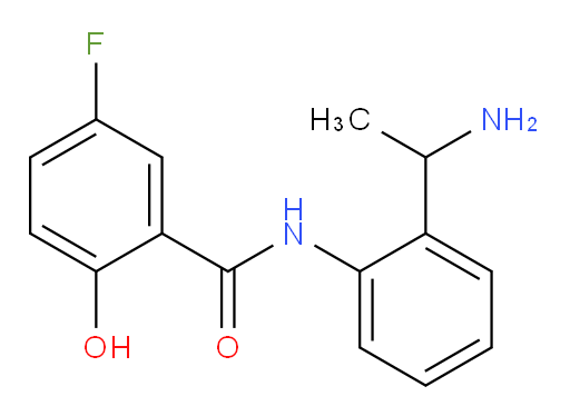 N-(2-(1-aminoethyl)phenyl)-5-fluoro-2-hydroxybenzamide