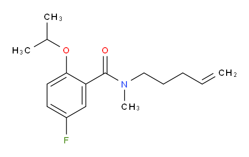 5-fluoro-2-isopropoxy-N-methyl-N-(pent-4-en-1-yl)benzamide