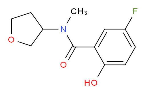 5-fluoro-2-hydroxy-N-methyl-N-(tetrahydrofuran-3-yl)benzamide