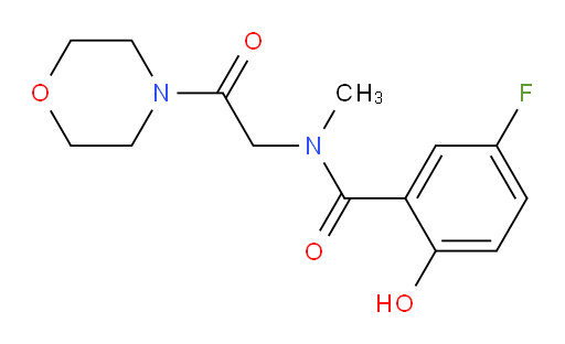 5-fluoro-2-hydroxy-N-methyl-N-(2-morpholino-2-oxoethyl)benzamide