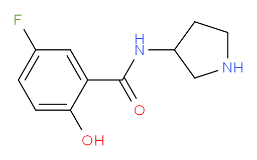 5-fluoro-2-hydroxy-N-(pyrrolidin-3-yl)benzamide