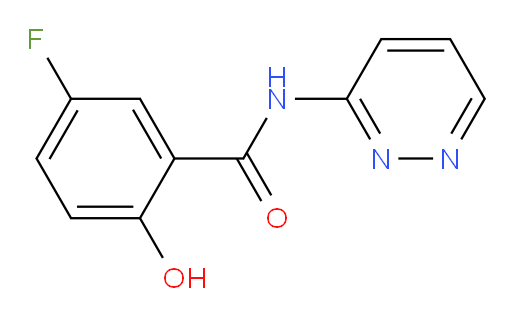 5-fluoro-2-hydroxy-N-(pyridazin-3-yl)benzamide
