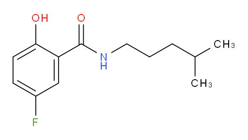5-fluoro-2-hydroxy-N-(4-methylpentyl)benzamide