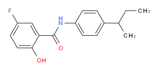 N-(4-(sec-butyl)phenyl)-5-fluoro-2-hydroxybenzamide