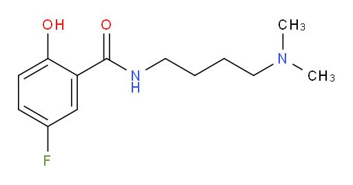 N-(4-(dimethylamino)butyl)-5-fluoro-2-hydroxybenzamide