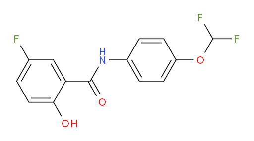 N-(4-(difluoromethoxy)phenyl)-5-fluoro-2-hydroxybenzamide