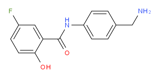 N-(4-(aminomethyl)phenyl)-5-fluoro-2-hydroxybenzamide