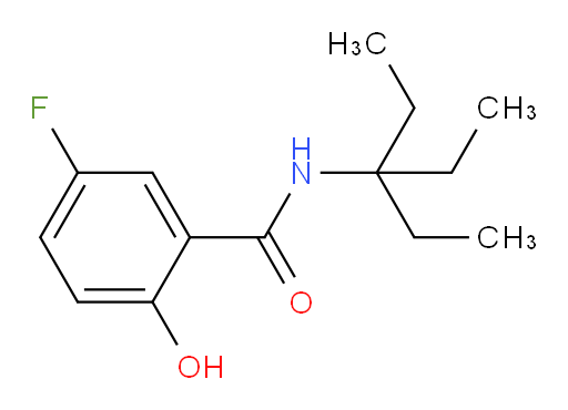 N-(3-ethylpentan-3-yl)-5-fluoro-2-hydroxybenzamide