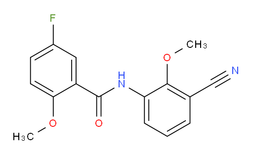 N-(3-cyano-2-methoxyphenyl)-5-fluoro-2-methoxybenzamide
