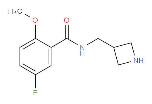 N-(azetidin-3-ylmethyl)-5-fluoro-2-methoxybenzamide