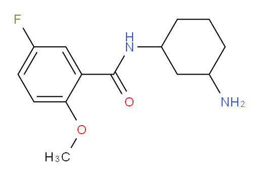 N-(3-aminocyclohexyl)-5-fluoro-2-methoxybenzamide