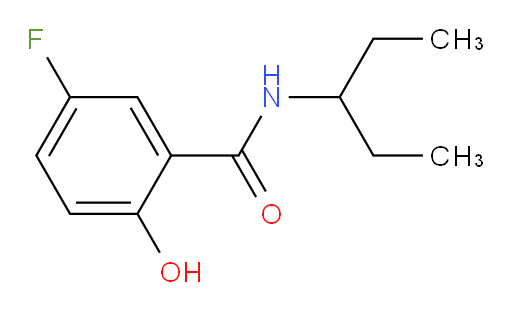 5-fluoro-2-hydroxy-N-(pentan-3-yl)benzamide
