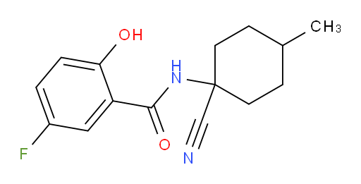 N-(1-cyano-4-methylcyclohexyl)-5-fluoro-2-hydroxybenzamide