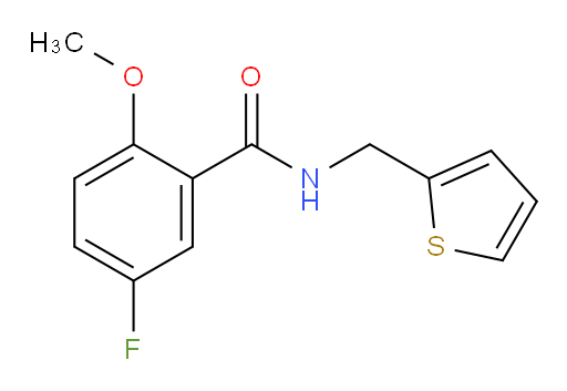 5-fluoro-2-methoxy-N-(thiophen-2-ylmethyl)benzamide