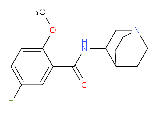 5-fluoro-2-methoxy-N-(quinuclidin-3-yl)benzamide