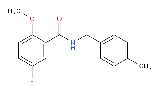 5-fluoro-2-methoxy-N-(4-methylbenzyl)benzamide