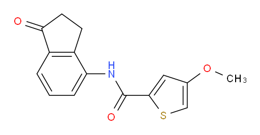 4-methoxy-N-(1-oxo-2,3-dihydro-1H-inden-4-yl)thiophene-2-carboxamide
