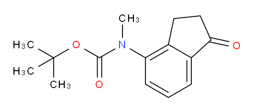 tert-butyl methyl(1-oxo-2,3-dihydro-1H-inden-4-yl)carbamate
