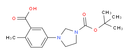 5-(3-(tert-butoxycarbonyl)imidazolidin-1-yl)-2-methylbenzoic acid