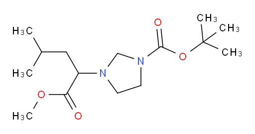 tert-butyl 3-(1-methoxy-4-methyl-1-oxopentan-2-yl)imidazolidine-1-carboxylate