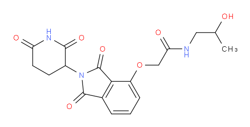 2-((2-(2,6-dioxopiperidin-3-yl)-1,3-dioxoisoindolin-4-yl)oxy)-N-(2-hydroxypropyl)acetamide