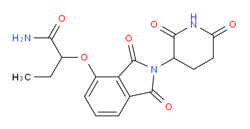 2-((2-(2,6-dioxopiperidin-3-yl)-1,3-dioxoisoindolin-4-yl)oxy)butanamide