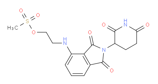 2-((2-(2,6-dioxopiperidin-3-yl)-1,3-dioxoisoindolin-4-yl)amino)ethyl methanesulfonate