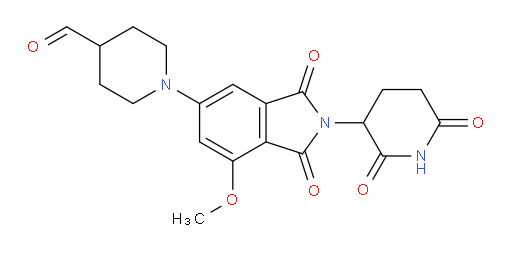 1-(2-(2,6-dioxopiperidin-3-yl)-7-methoxy-1,3-dioxoisoindolin-5-yl)piperidine-4-carbaldehyde