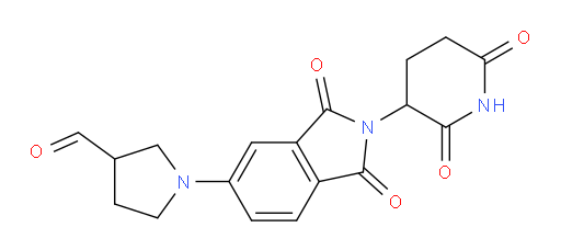 1-(2-(2,6-dioxopiperidin-3-yl)-1,3-dioxoisoindolin-5-yl)pyrrolidine-3-carbaldehyde