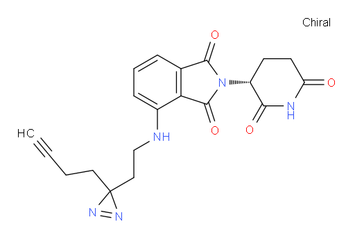 (R)-4-((2-(3-(but-3-yn-1-yl)-3H-diazirin-3-yl)ethyl)amino)-2-(2,6-dioxopiperidin-3-yl)isoindoline-1,3-dione