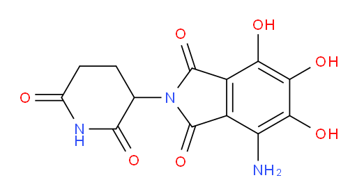 4-Amino-2-(2,6-dioxo-3-piperidinyl)-5,6,7-trihydroxy-1H-isoindole-1,3(2H)-dione