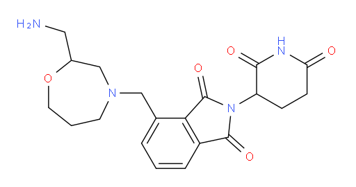 4-((2-(aminomethyl)-1,4-oxazepan-4-yl)methyl)-2-(2,6-dioxopiperidin-3-yl)isoindoline-1,3-dione